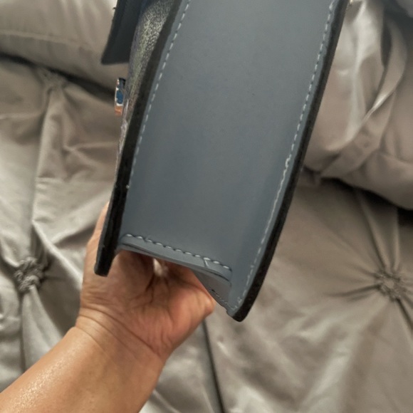 Swiss Polo bag in blue with hand painted - Picture 1 of 6